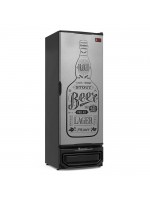 Cervejeira Visa Cooler Refrigerador Vertical Porta Cega Adesivada Inox 410L GRBA-400 gw ti