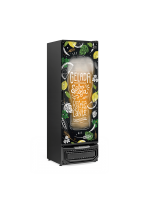 Cervejeira GCB-50 pr 450L Porta Cega Adesivada Frost Free Fechamento Automático Gelopar