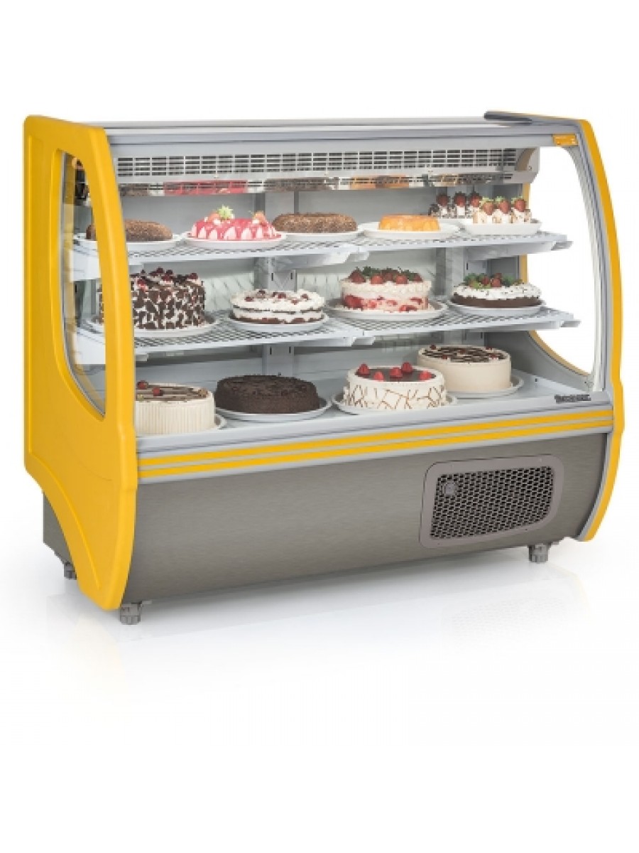VITRINE REFRIGERADA VERSÁTIL CONFEITARIA POLARIS 140AM