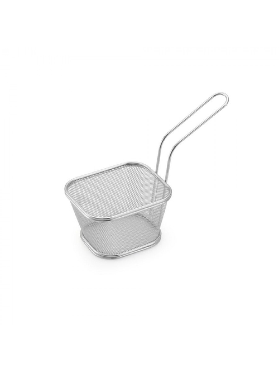 CESTA RETANGULAR INOX SERVIR 