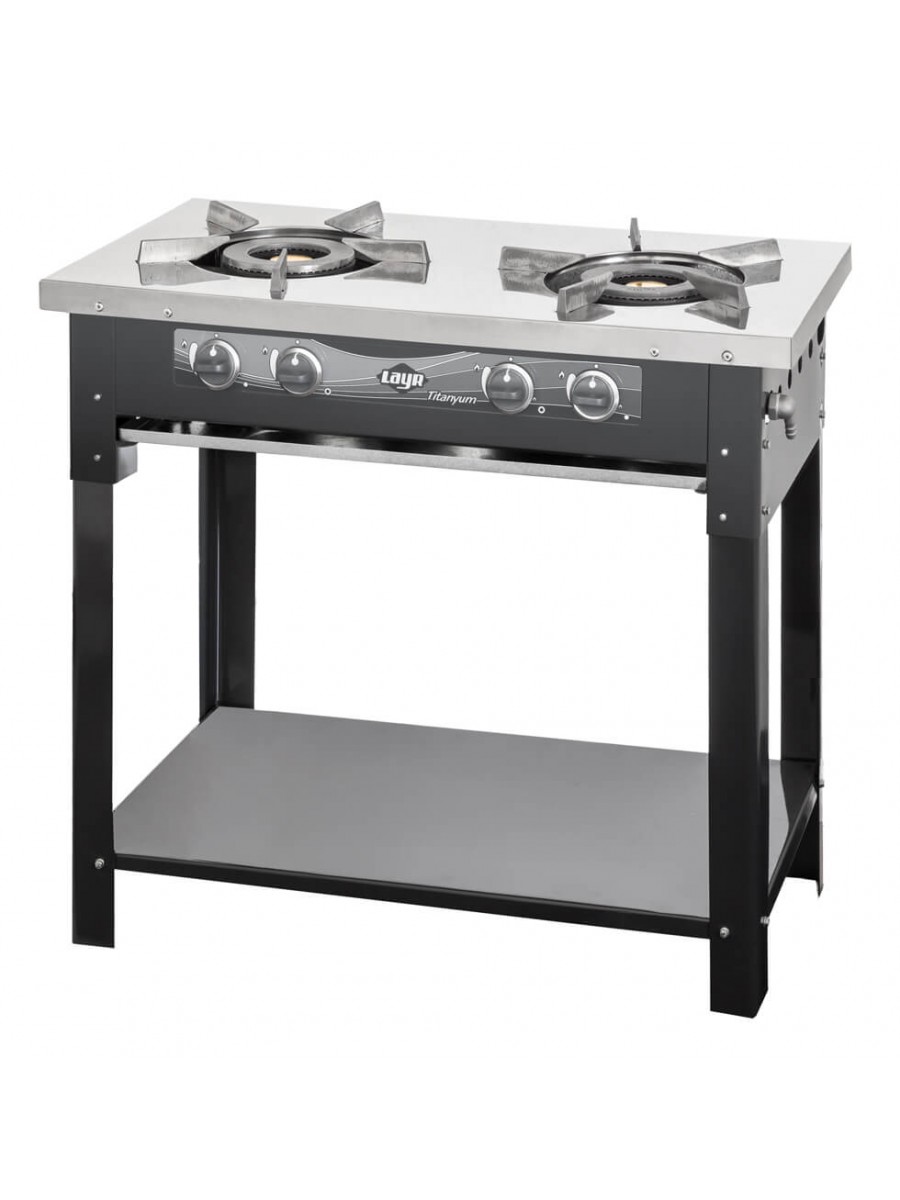 Fogão Titanyum Inox Industrial 2 BOCA