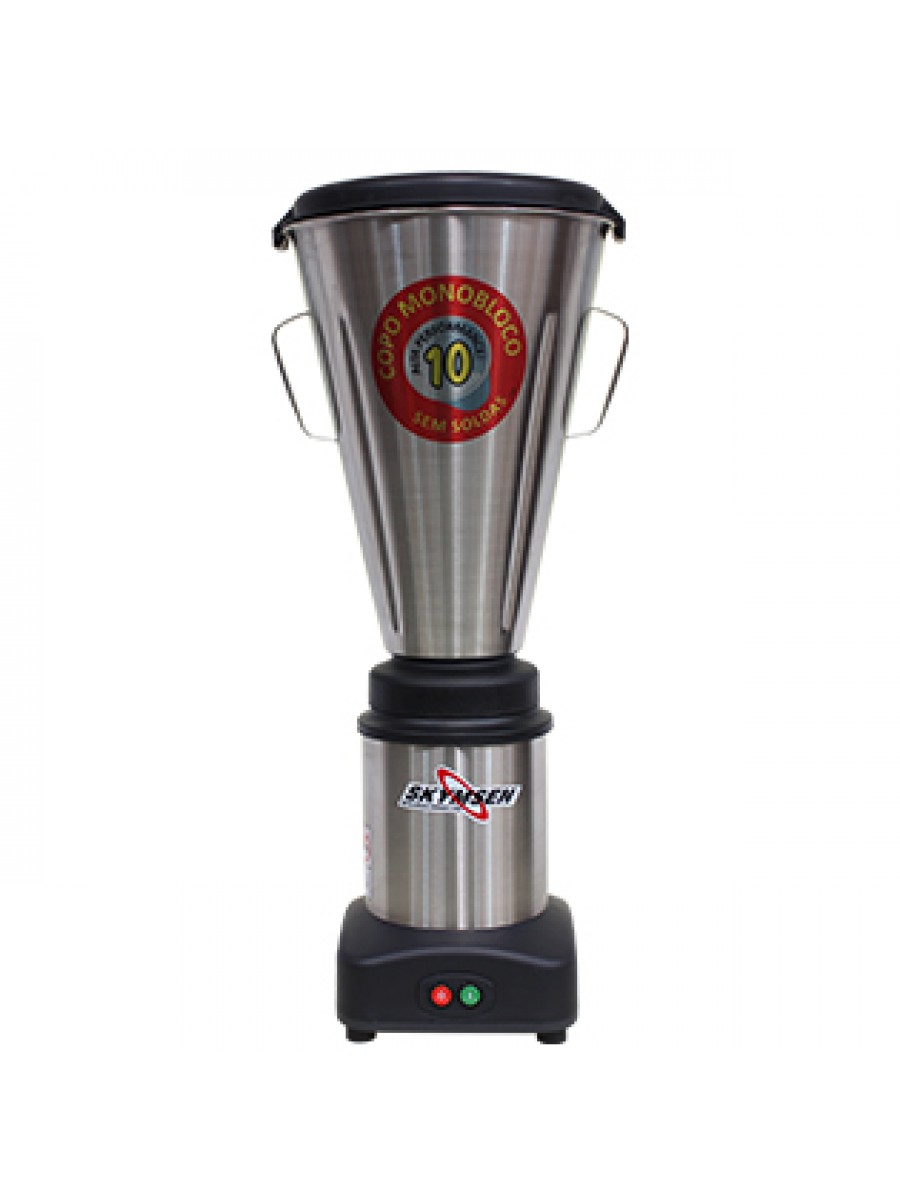 LIQUIDIFICADOR COMERCIAL INOX COPO MONOBLOCO INOX LS-10