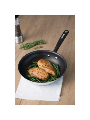 Frigideira Tramontina Duo Silicone Rasa em Aço Inox Fundo