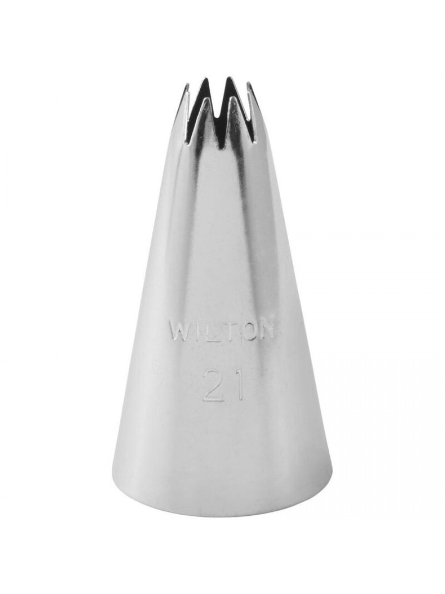 bico de decoração de bolo de estrela aberta 21