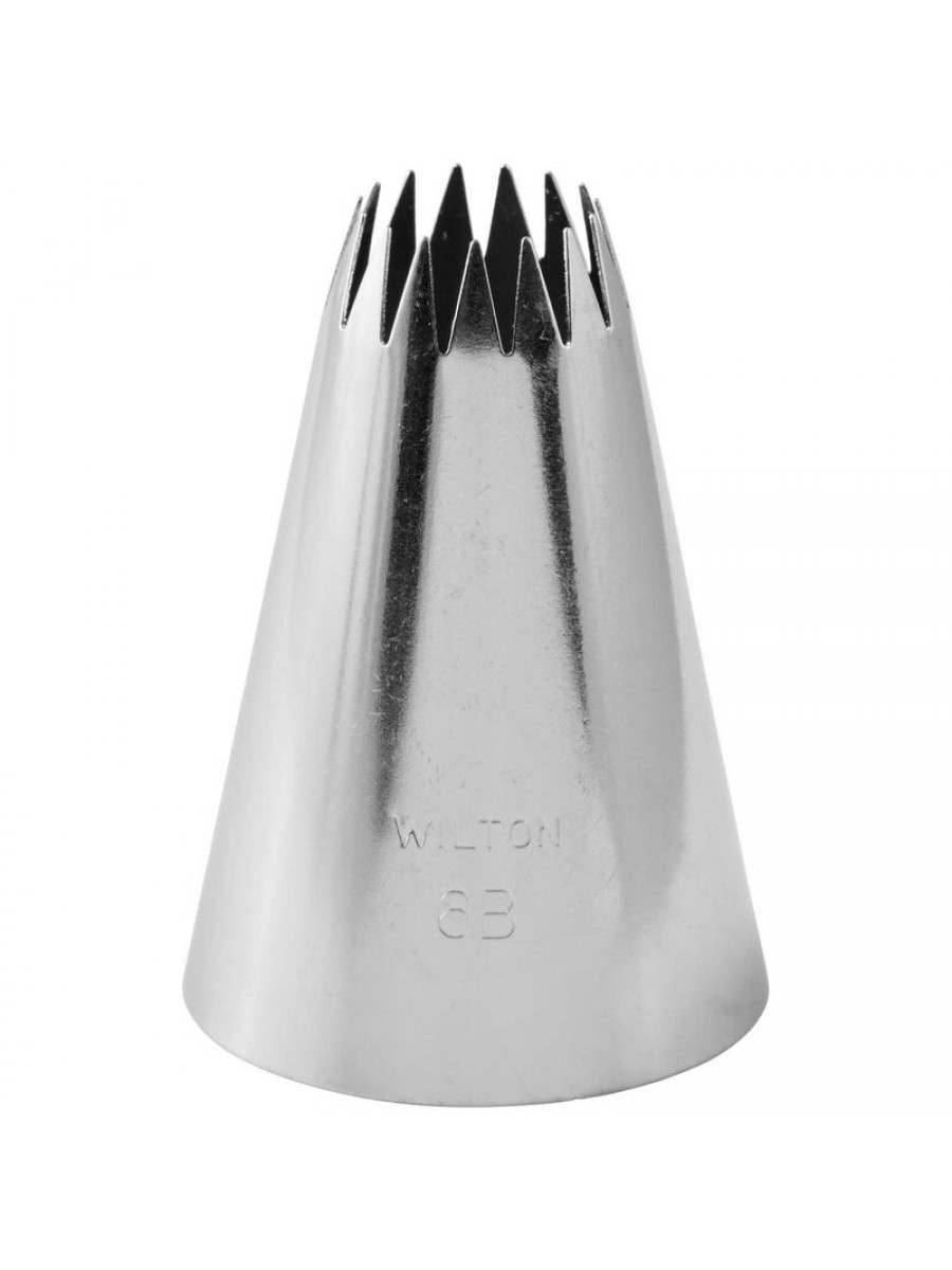 bico de decoração de bolo de estrela aberta 6B